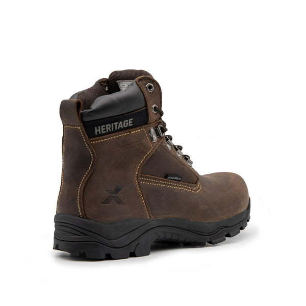 Xpert Heritage Legend Waterproof S7L Safety Boot Brown