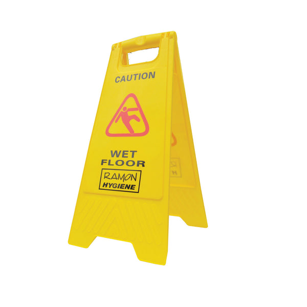 Dual Warning 'A Frame' Wet Floor Sign