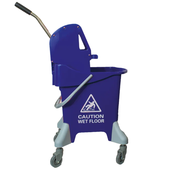 Kentucky mopping system with blue bucket and wringer