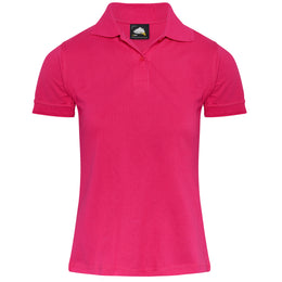 Ladies Eagle polo shirt in pink