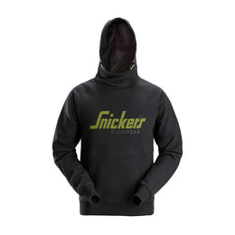 Snickers logo hoodie in black