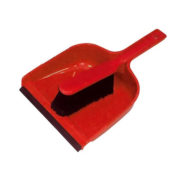 Red Dust Pan & Brush Set