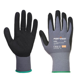 Portwest A350 Grip 15 nitrile sandy glove in grey