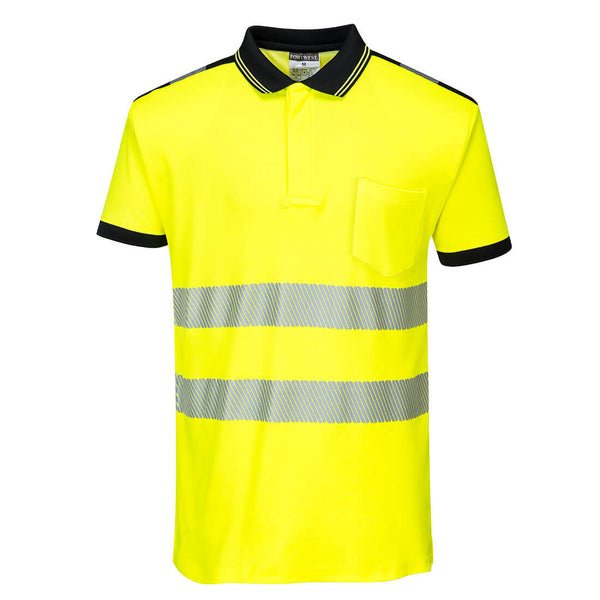 T180 - PW3 Hi-Vis Cotton Comfort Short Sleeve Polo Shirt